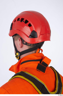 Sam Atkins Firemen in Orange Covealls Details head helmet 0002.jpg